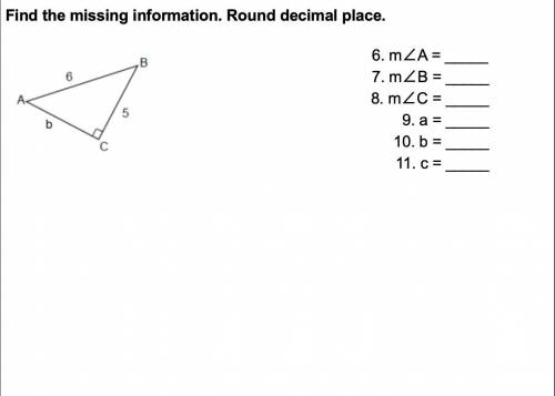 Find the missing information.Round decimal place.