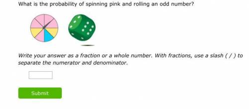 What is the probability of spinning pink and rolling an odd number?