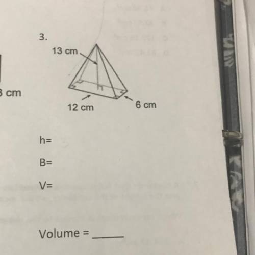 Find the volume of shape
