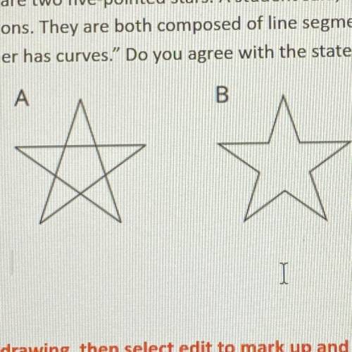 1. Here are two five-pointed stars. A student said, “Both figures A and B are

polygons. They are