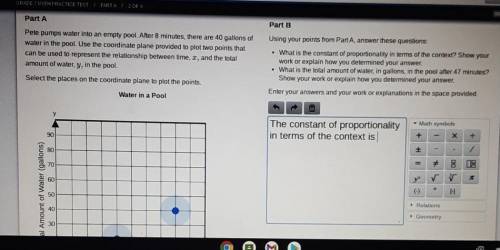 Please help me with Part B! I've already answered Part A.

What is the constant of proportionality