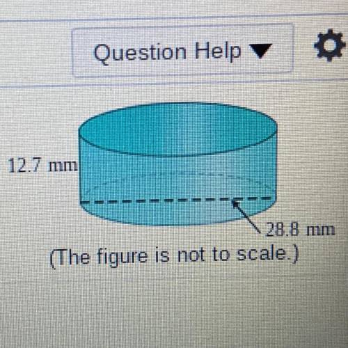 Help! It says use a formula to find the Surface area of the open cylinder with only one base. Use 3