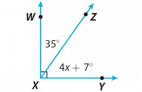 What is the measure of ∠ZXY?