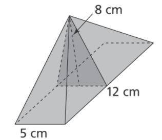 A cross section of a rectangular pyramid is made perpendicular to the base and through the vertex a