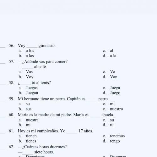 Will give brainliest:) please help me with these complicated Spanish questions