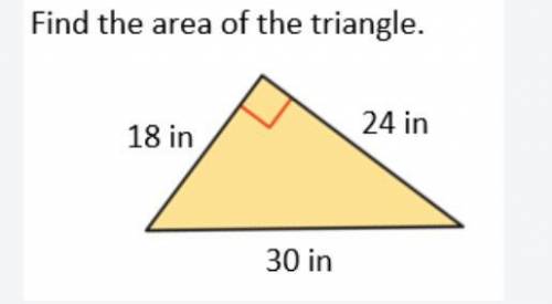 FIND THE AREA OF THE TRIANGLE SHOW WORK!!