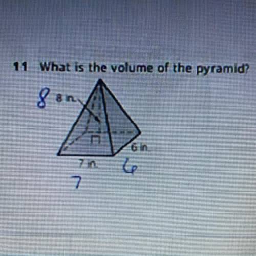 What is the volume of the pyramid?