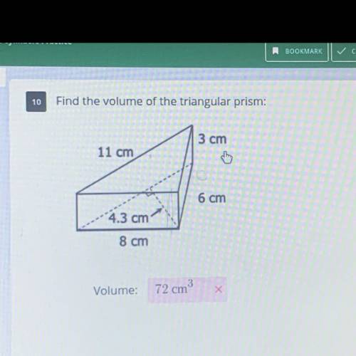 Find the volume of the triangular prism PLEASE HELP!! WILL GIVE BRAINLEIST