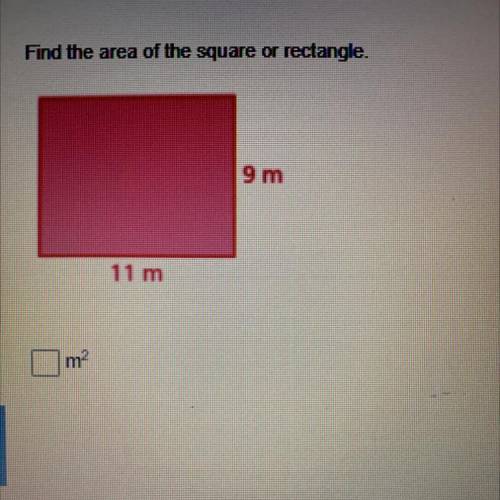 ILL GIVE BRAINLEST, find the area of the square or rectangle. please show work :)