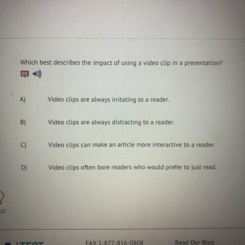 Which best describes the impact of using a video clip in a presentation?