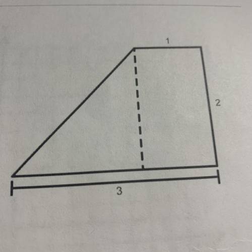 A. what is the area of this polygon
B. Describes the steps taken to get this area