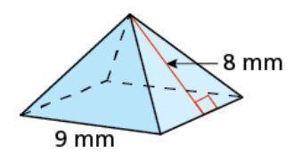 Find the surface area of the regular pyramid. No links please!