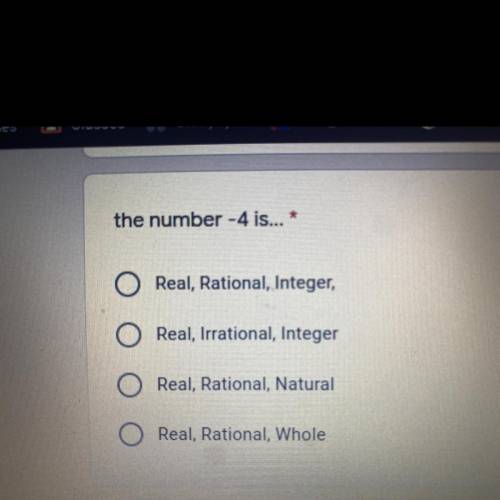 Please help me not too sure what I’m doing!!
the number -4 is…