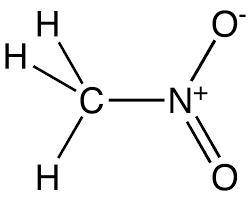 Based on the diagram above, nitromethane has a chemical formula of CH

______ _____
NO LINK ANWERS