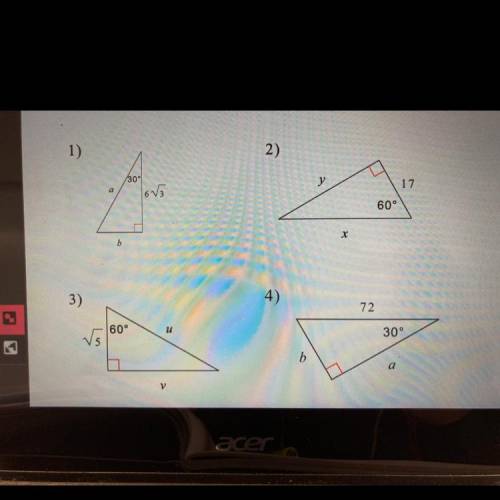 Can anyone help me with 30-60-90 special right triangles?
