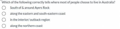 Which of the following correctly tells where most of people choose to live in Australia?