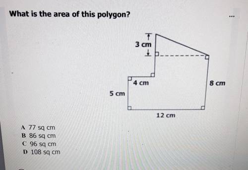 What is the area of this polygon?​