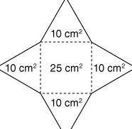 Find the surface area of the solid figure represented by the given net. 6 cm2 250cm2 40cm2 90cm2