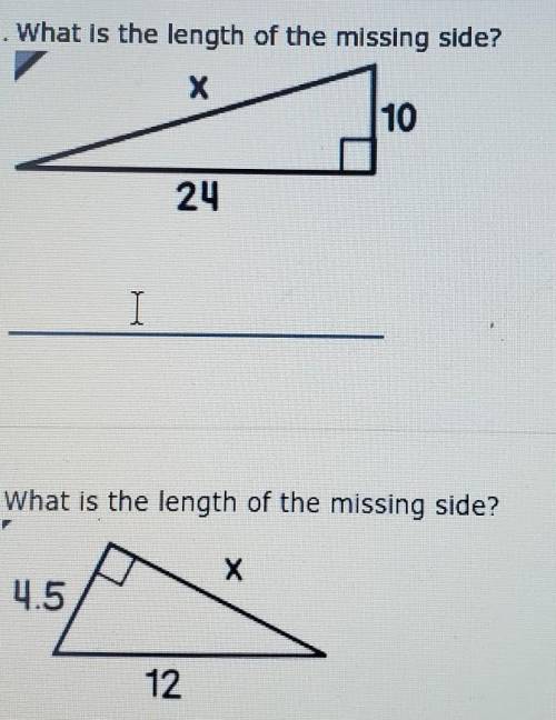What is the length of the missing side?​