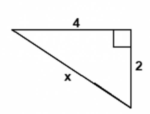 Find X using the Pythagorean Theorem