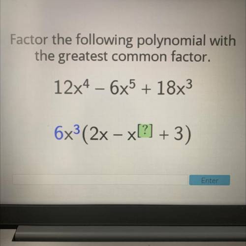 Factor the following polynomial with the greatest common factor