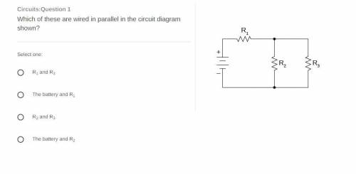 Which of these are wired in parallel in the circuit diagram shown?