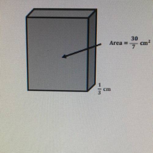 Determine the volume of the rectangular prism.