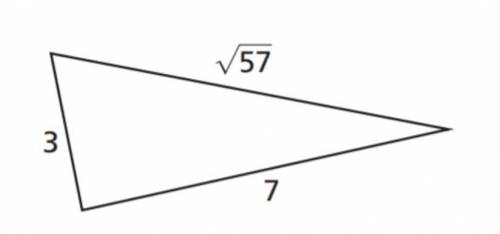 Is this a right triangle why or why not?