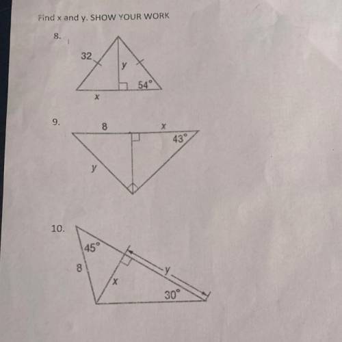 I need help in 8 , 9 and 10 I needed now plasss
