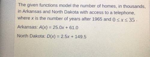 In the function for North Dakota, which of the following is the best interpretation of the number 1
