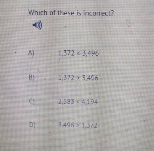 Which of these is incorrect​