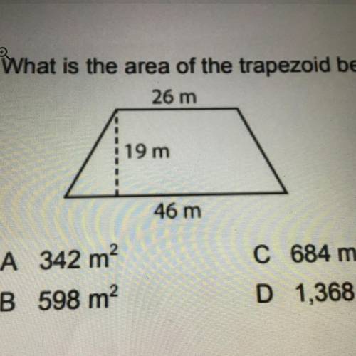 What is the area of the trapezoid below pls help lol