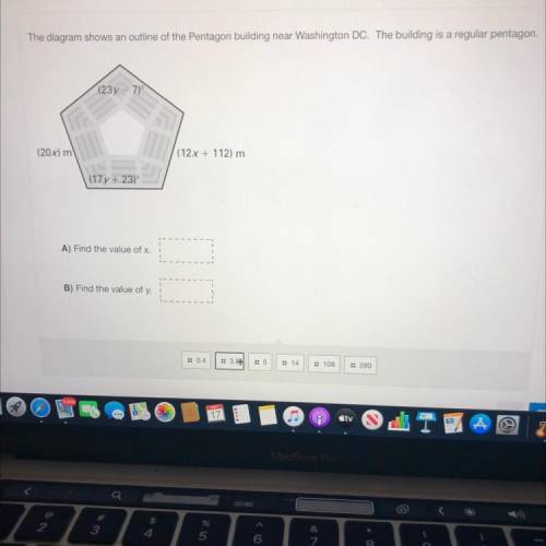 Find the value of x and y please need help