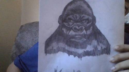 Join my z oom to see all my artwork. heres one of my drawings of king kong