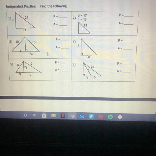 Perimeter of triangles. i really need help!