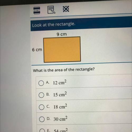 What is the area of the rectangle