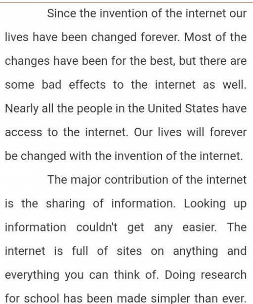 Eassy about about the Internet effects ￼