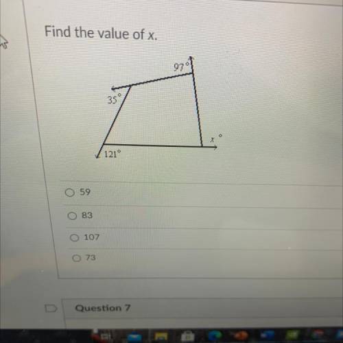 Find the Value of x.