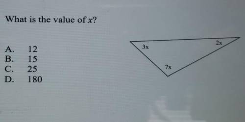 What's the value of x​