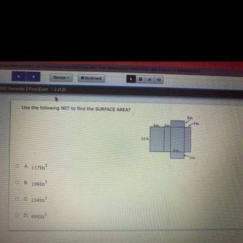 CAN SOMEBODY HELP ME ASAP IM DOING A FINAL AND I NEED HELP WITH THIS ONE QUESTION WITH SURFACE AREA