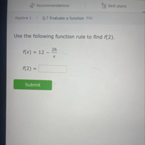 Algebra 1 math test no links help!!