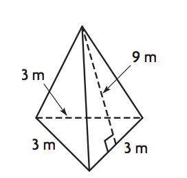 Question 10: Find the lateral area of the figure below, in square meters.
