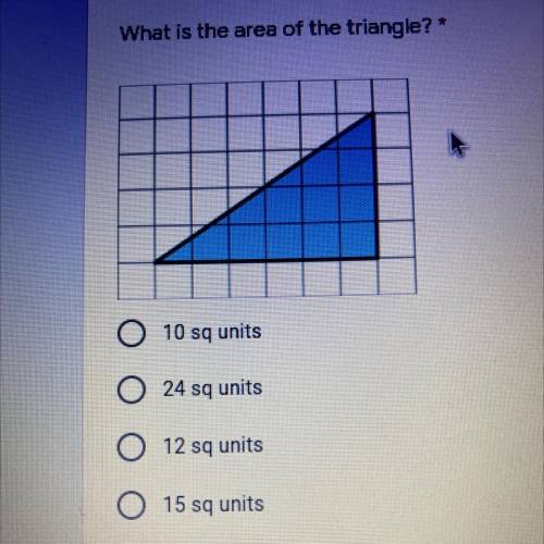 What is the area of the triangle??