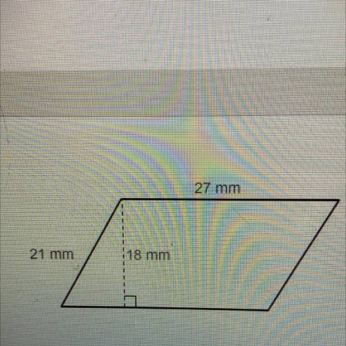 Help please! What is the area of the parallelogram?