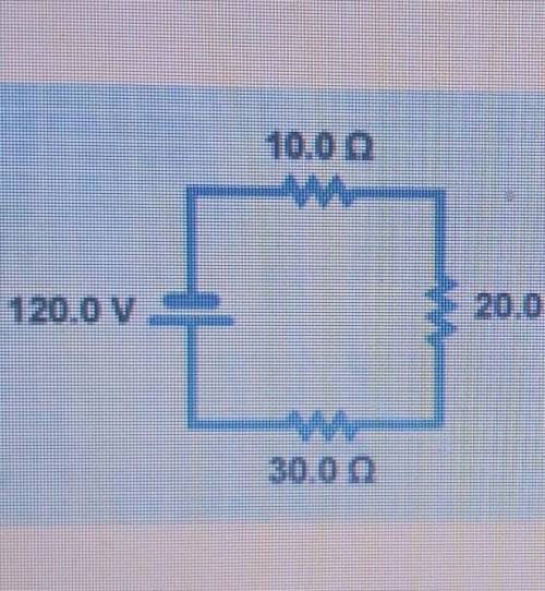 What is the voltage drop across the 30 q resistor? A. 120 v B. 30 V c. 2 v D. 60 V​