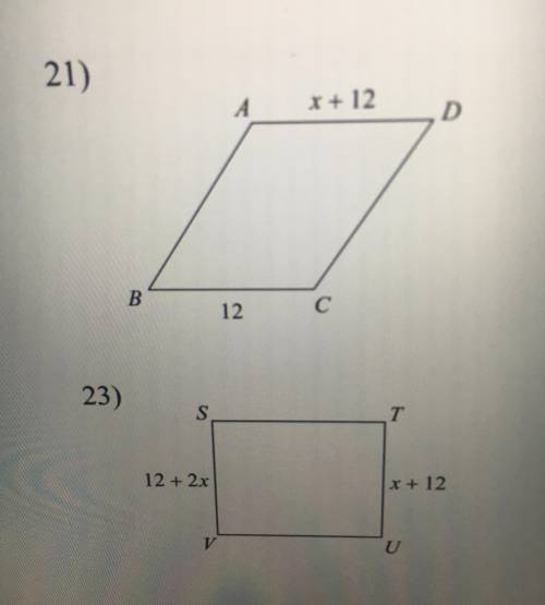 PLEASE NO LINKS,

Find the measurement in parallelogram.
Need help, please.
I also need explanatio