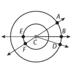 In this diagram of circle C, m∠BCD is 18° and the m is 33°. Complete this explanation about how to