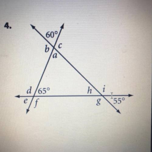 Find all the missing angles, pls help it’s due soon