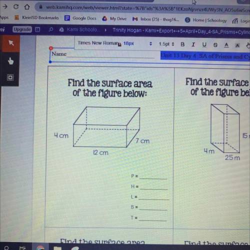 Find the surface area
of the figure below:
HELP ASAP!!! PLZZZ
