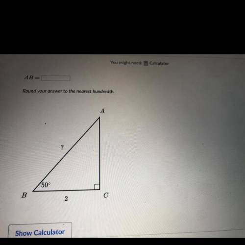 HELP ASAP
AB =
Round your answer to the nearest hundredth.